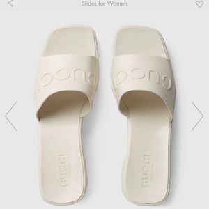 Gucci Women Rubber Slide Sandal size 9 NEW IN BOX
